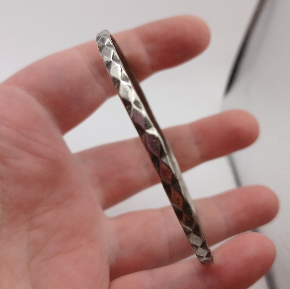 Signed Sterling 925 Bangle. Size 7.5